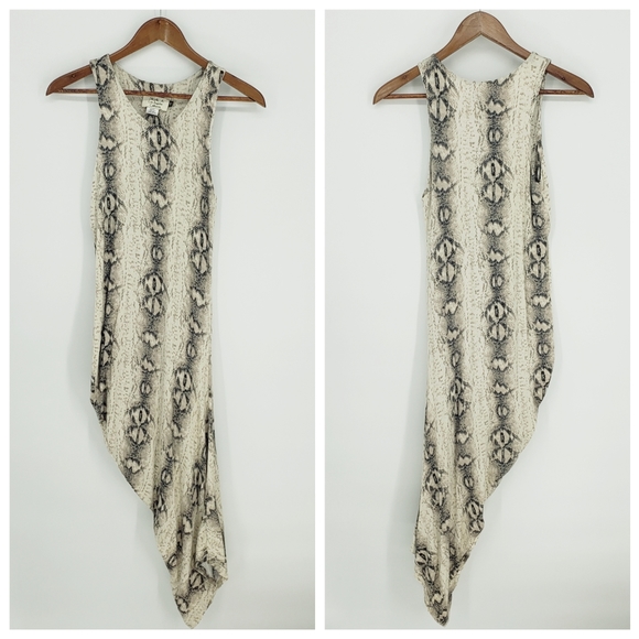 SIGAL A Dresses & Skirts - Signal A Asymmetric Snakeskin Maxi Dress